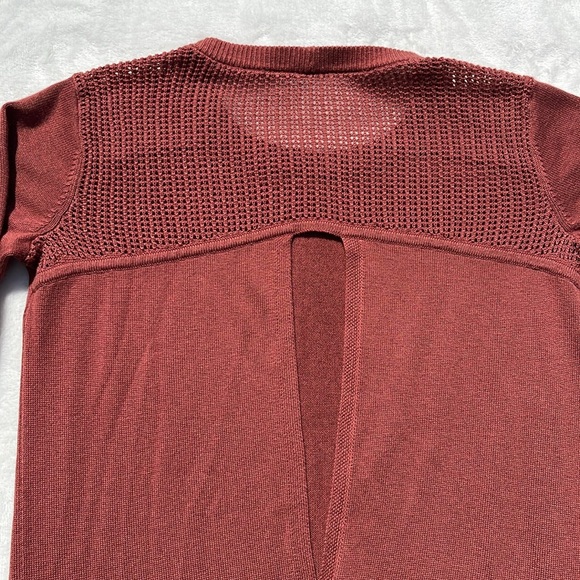 Lululemon Back to Balance Long Sleeve Sweater Rustic Clay Size XS Excellent - Picture 10 of 15